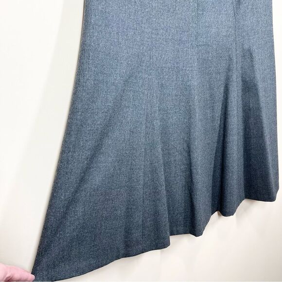 NWT Talbots Wool Grey Modest Midi Skirt 14 - Picture 3 of 11